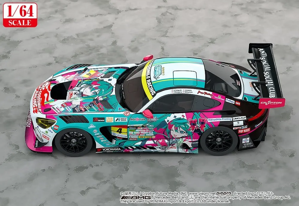 Hatsune Miku GT Project Vehicle 1/64 AMG 2025 Presentation Ver. 7 cm